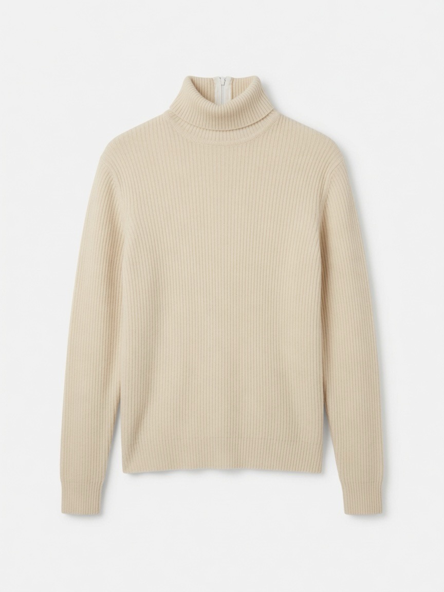 Vintage 1970s Rare Triminghams 100% Cashmere Hand Frame Knitted Ribbed Sweater